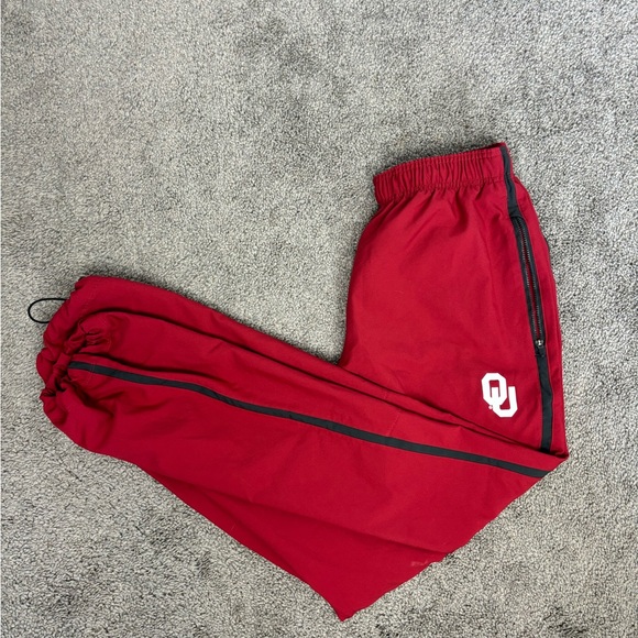 Red university of Oklahoma sooners nike dri fit track pants - Picture 1 of 11